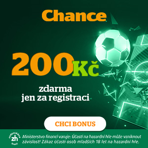 Registrační bonus od Chance - 200 Kc