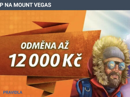 Výstup na Mount Vegas – Získejte až 12 0000 Kč v Tipsport Vegas!