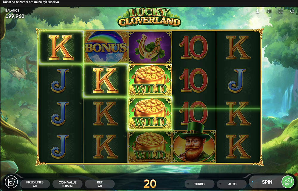 Lucky Cloverland automat hra